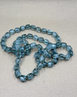 Collar Gominolas Azul Gris Suave